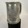 Set of 2 Antique Chinese Pewter Mugs