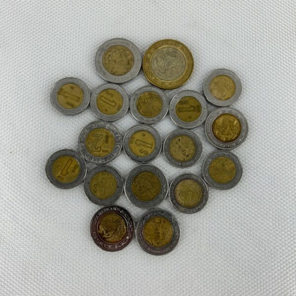 Lot of Eighteen Mexican Pesos