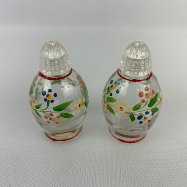 1940's Salt & Pepper Glass Shakers