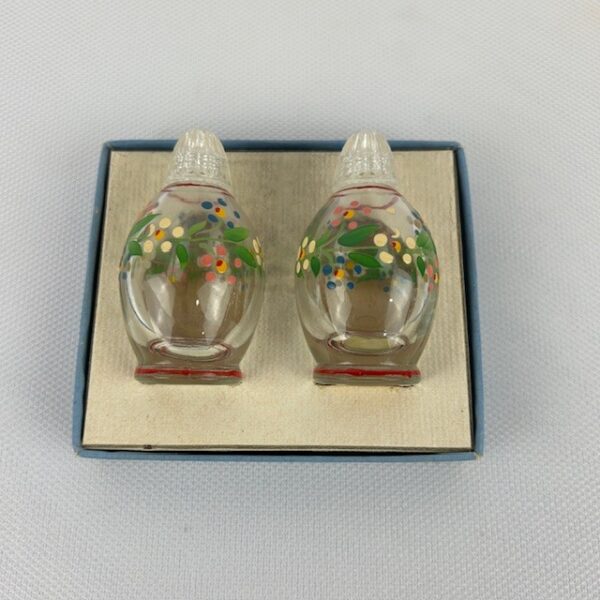 1940's Salt & Pepper Glass Shakers