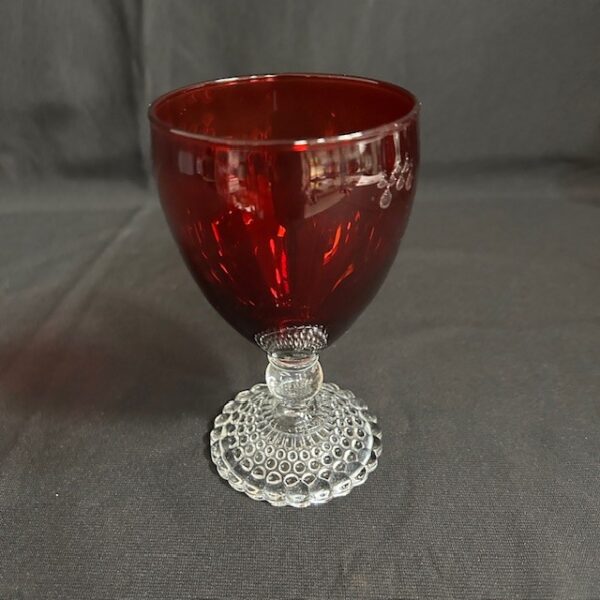 Nine Ruby Red Glasses with Boopie Stems