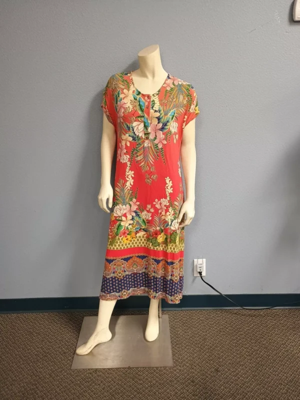 Johnny Was Floral Maxi Dress Sz S