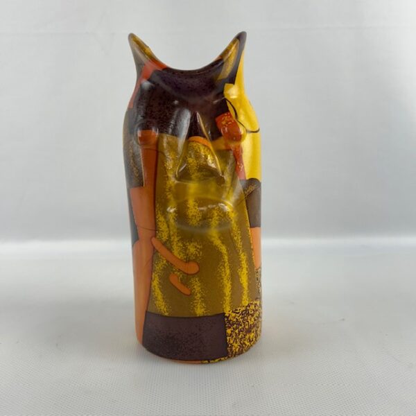 Modern Art Decoupage Face Vase