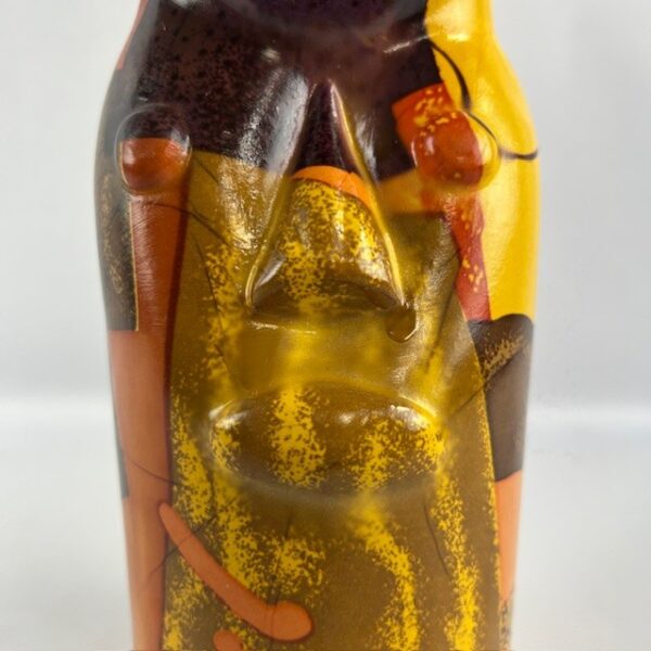 Modern Art Decoupage Face Vase