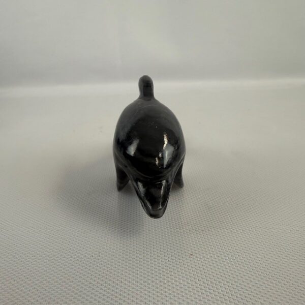 Black Marble Dolphin Figurine