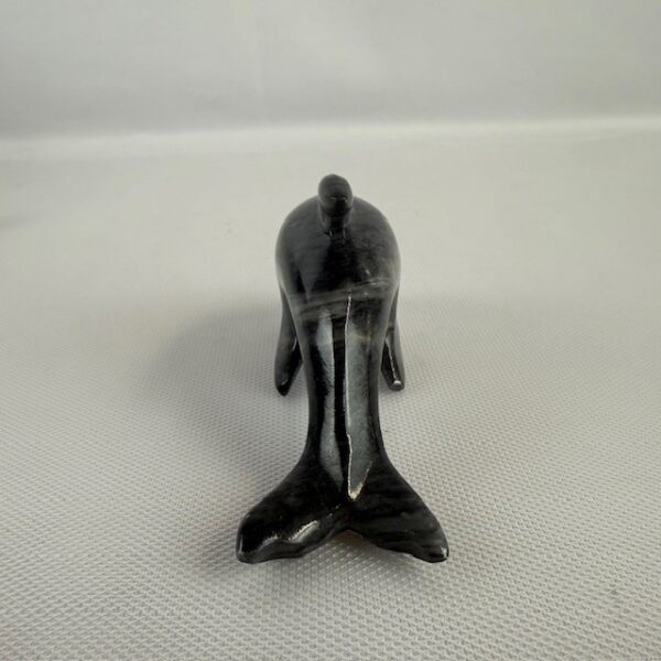 Black Marble Dolphin Figurine