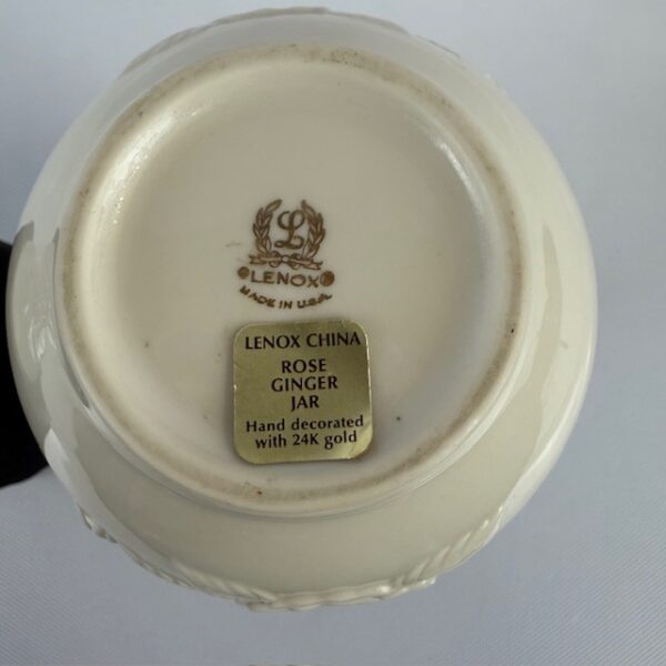 VTG Lenox Rose Ginger Jar