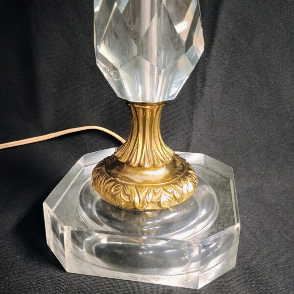 Art Deco Crystal Lamp