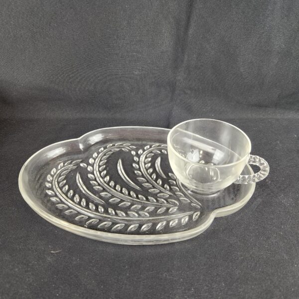 VTG NIB  Four Federal Glass Hospitality Snack Sets