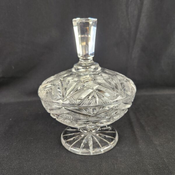 Hand Cut Lead Crystal Candy Dish