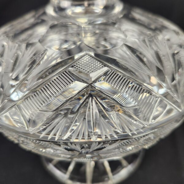 Hand Cut Lead Crystal Candy Dish