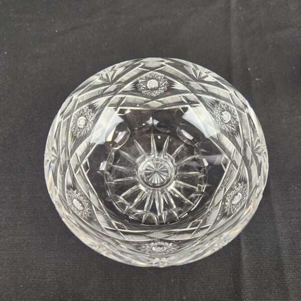 Hand Cut Lead Crystal Candy Dish