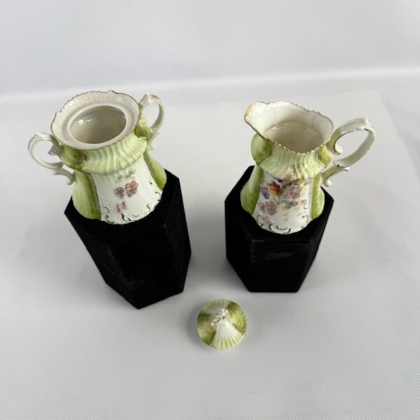 Antique Prussian Porcelain Creamer and Sugar