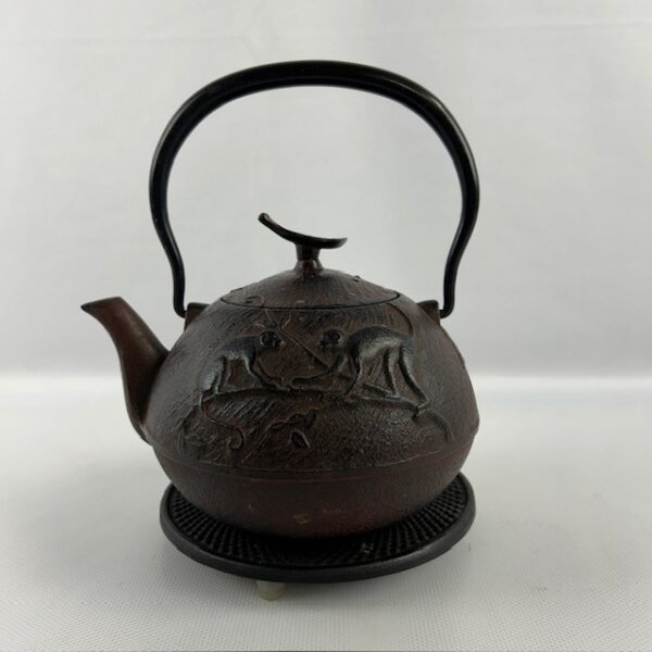 Japanese Tetsubin Cast Iron Teapot With Trivet