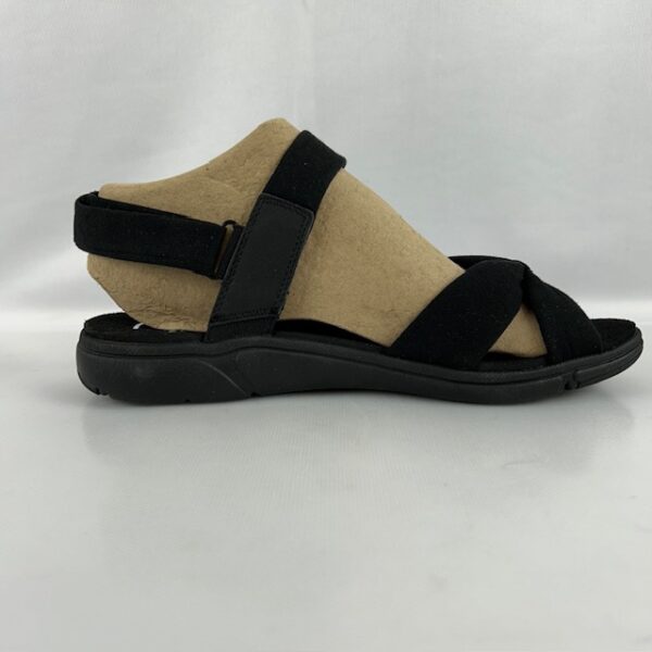 Ryka Mallorie Flat Black Sandals for Women - Size 11W