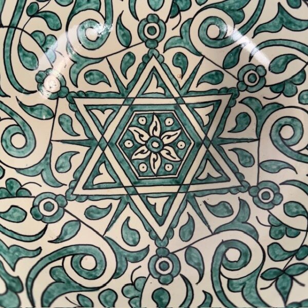 Middle Eastern Designed Hand Painted Bowl