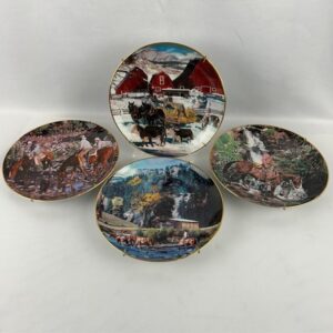 Danbury Mint "Life on the Range" Plates (4)
