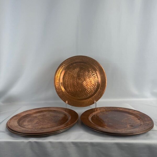 VTG Large Solid Copper Charger Plates