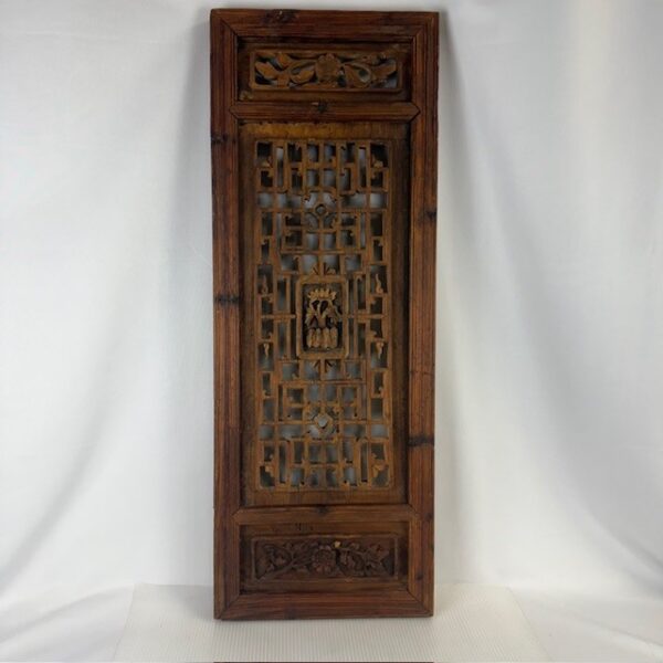 Antique Chinese Hand Carved Window Panel