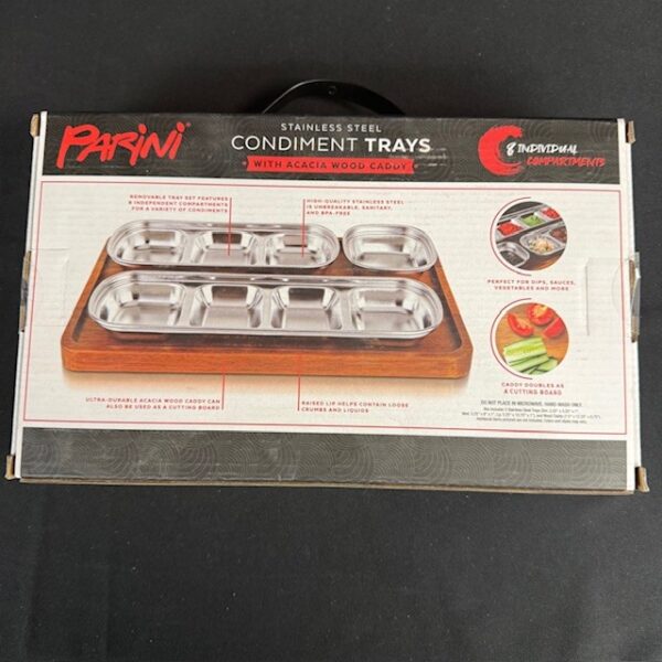 NIB Panini Condiment Trays