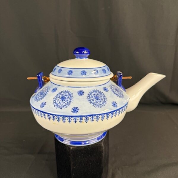 World Market Blue Porcelain Teapot