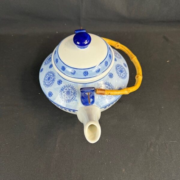 World Market Blue Porcelain Teapot