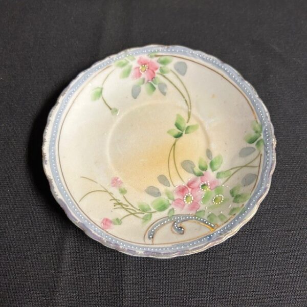 Antique Nippon Hand Painted Gold Rimmed Floral Tea Set