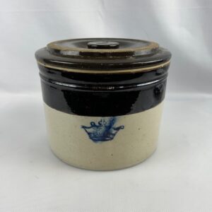 Antique Stoneware Crock with Lid