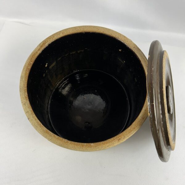 Antique Stoneware Crock with Lid