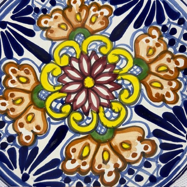 Blue Talavera Sandwich Plate