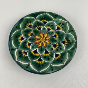 Green Talavera Sandwich Plate