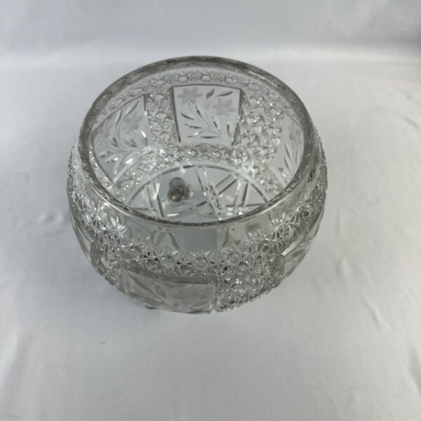 VTG Footed Cut Crystal Bowl
