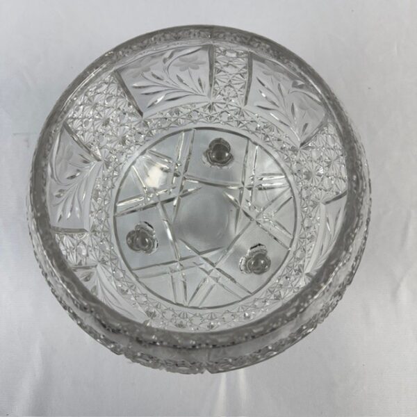 VTG Footed Cut Crystal Bowl