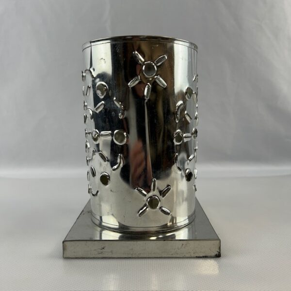 Punched Tin Candle Holder