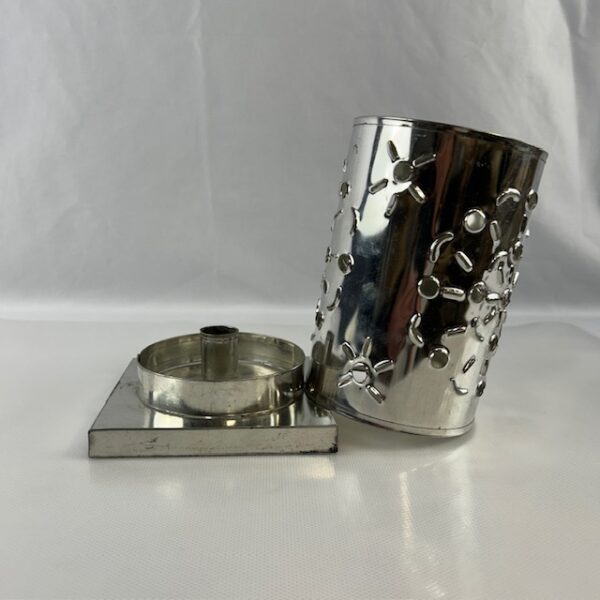 Punched Tin Candle Holder