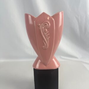 VTG Fredericksburg Pottery Pink Tulip Vase