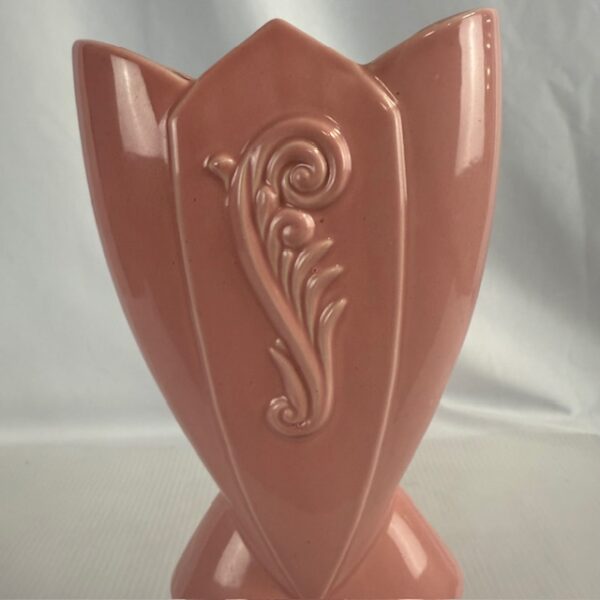 VTG Fredericksburg Pottery Pink Tulip Vase