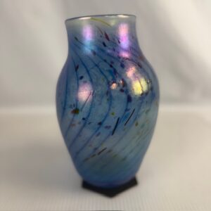 Iridescent Art Glass Vase