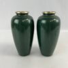 Pair of Japanese Etched Vases