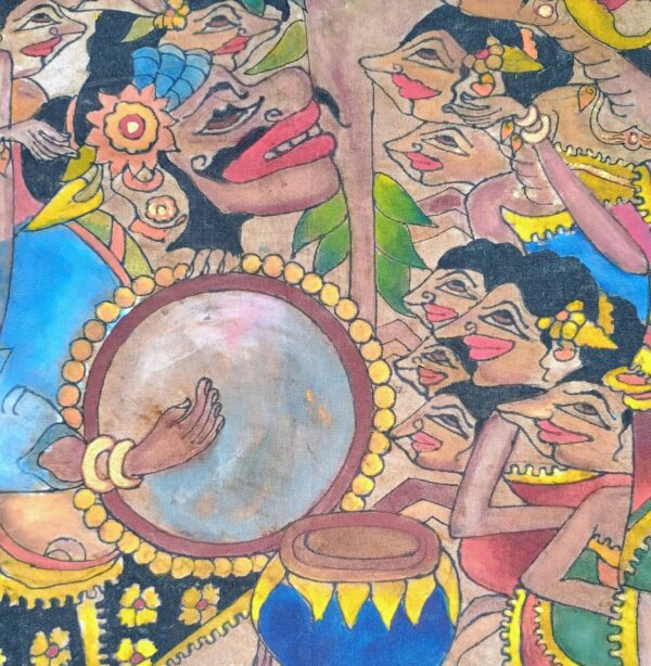 VTG Javanese Batik Painting Attr. Ning Istiariningsih