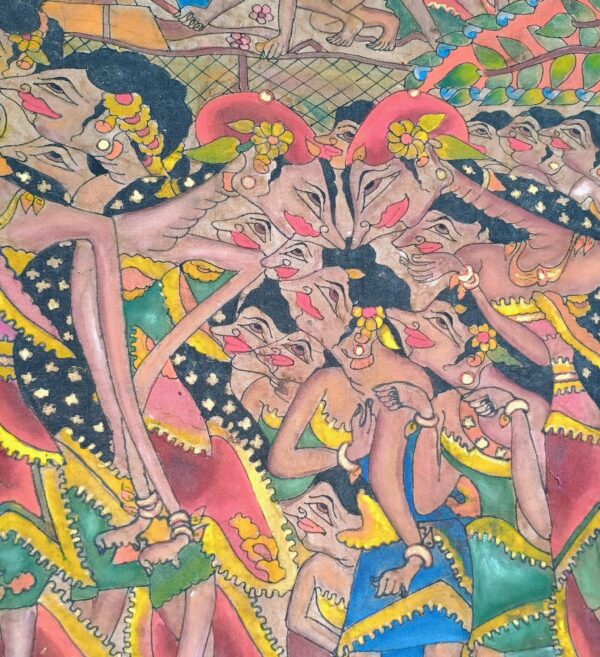 VTG Javanese Batik Painting Attr. Ning Istiariningsih