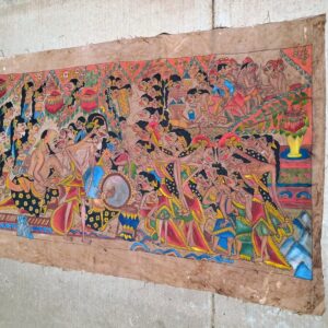 VTG Javanese Batik Painting Attr. Ning Istiariningsih