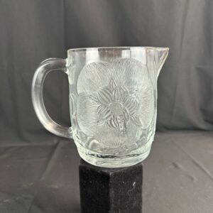 VTG Arabia Glass Peony Pitcher