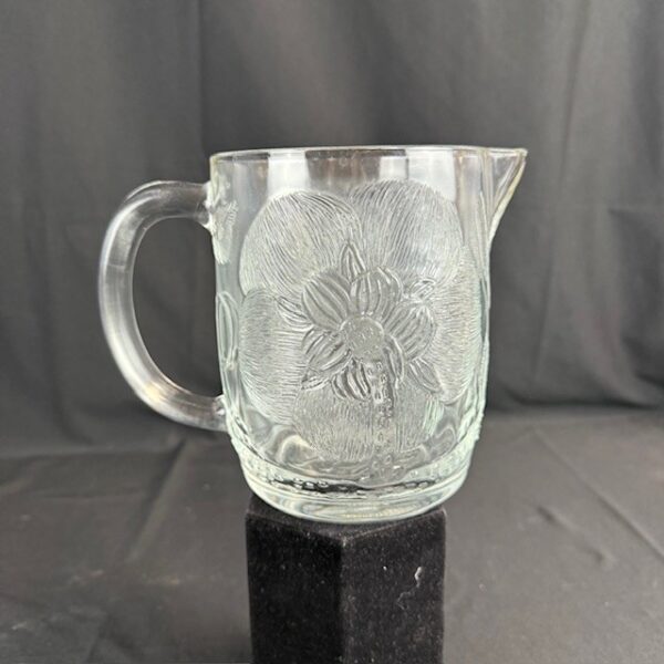 VTG Arabia Glass Peony Pitcher