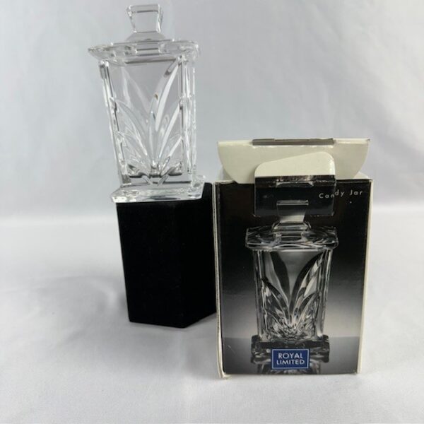 Royal Ltd. Crystal Cut Crystal Jar