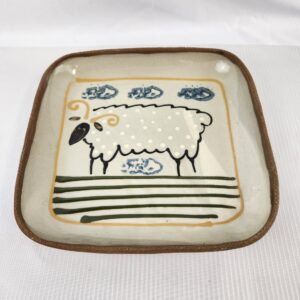 Art Pottery Sheep Platter
