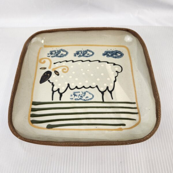 Art Pottery Sheep Platter