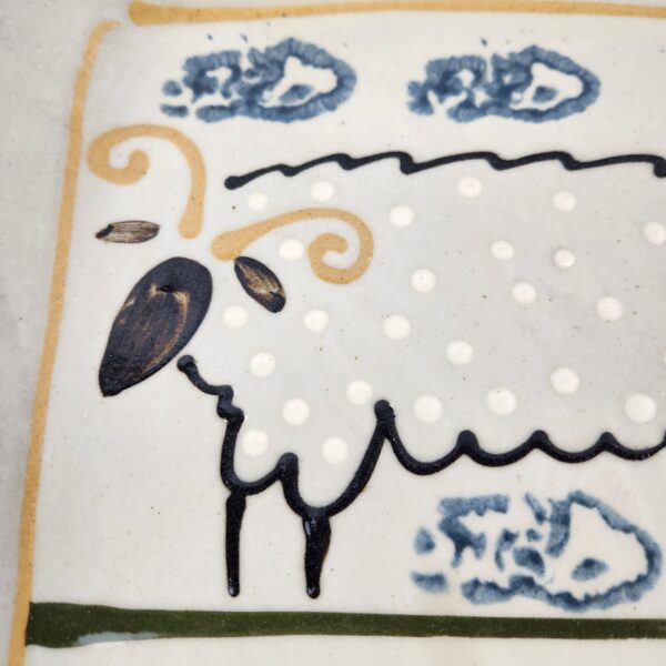 Art Pottery Sheep Platter