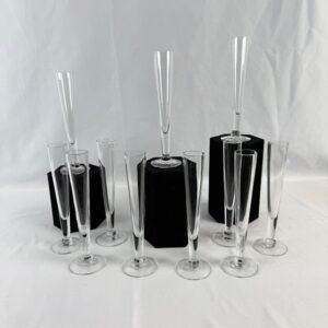 Set of 11 Flute Glasses
