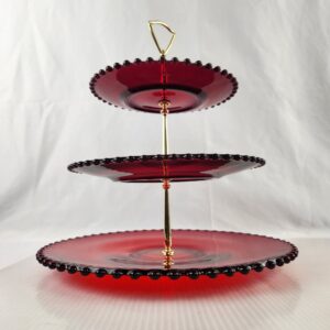 VTG Dalzell Viking Glass 3-Tier Tray